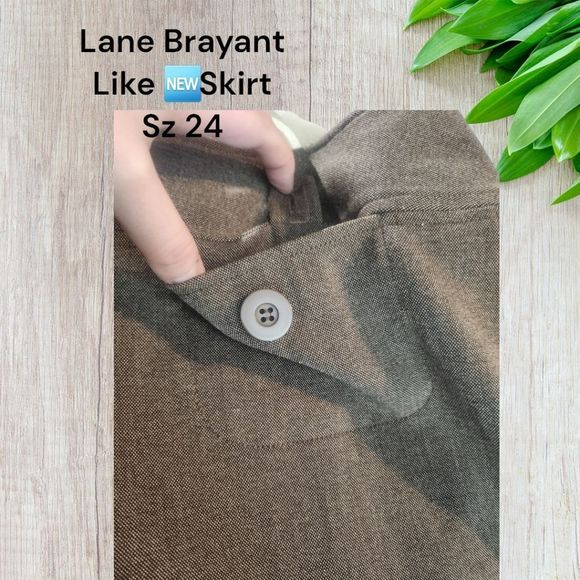 Lane Bryant Sz 24 brown mini skirt ♥️ - Picture 5 of 5